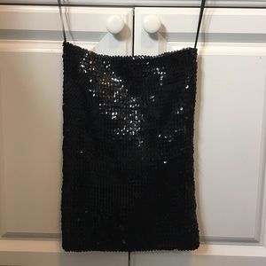 Sequin tube top